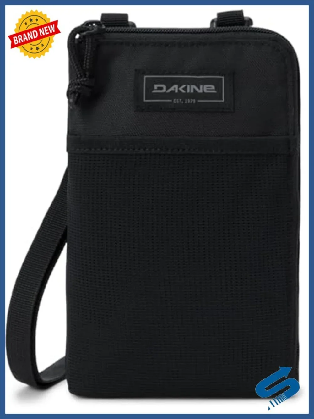 Lightweight Recycled Nylon Crossbody Bag with Adjustable Strap for Tablet